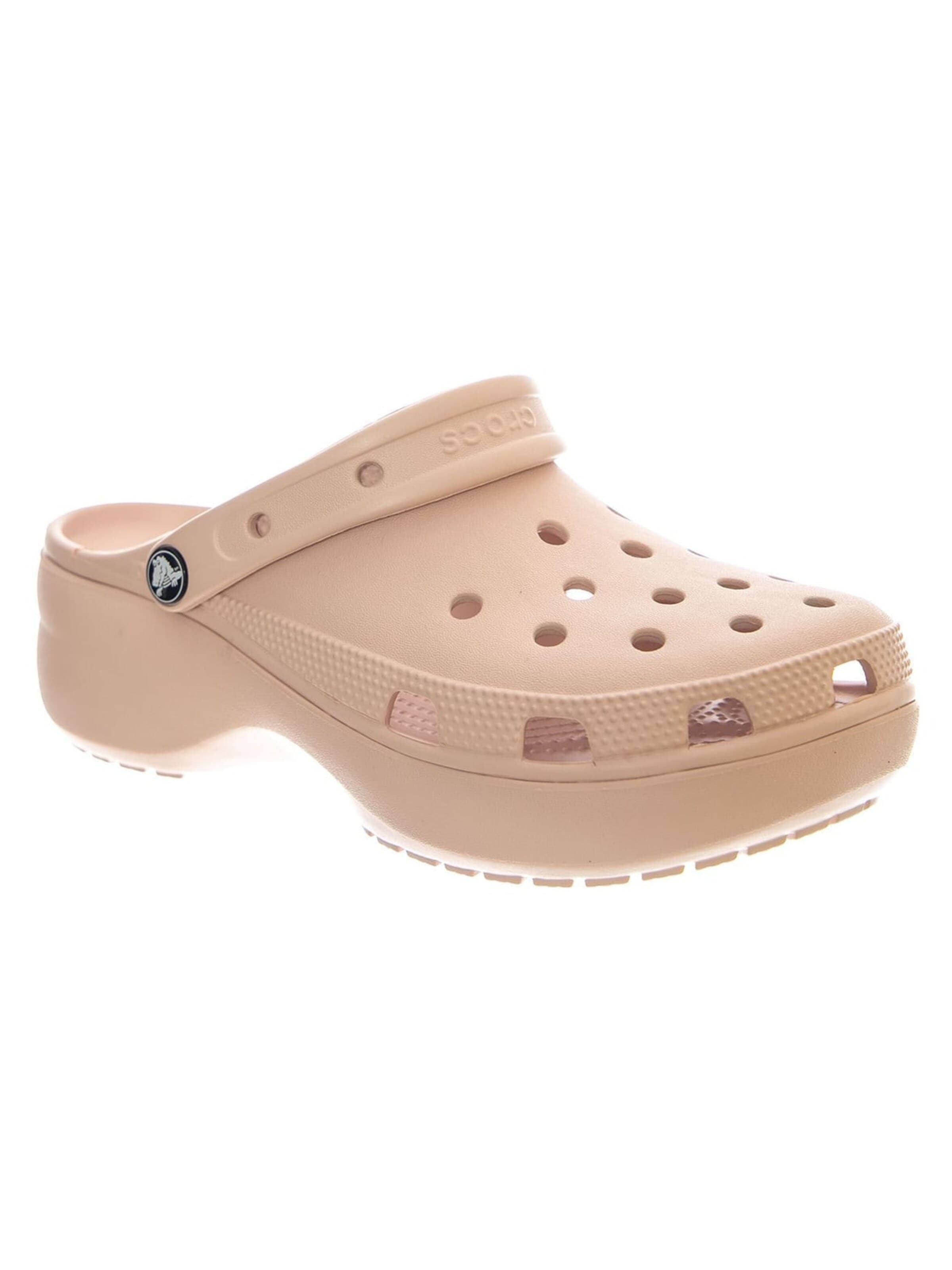 Crocs Clogs 'CLASSIC PLATFORM CLOG PINK' in Beige