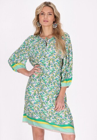 usha FESTIVAL Dress in Green: front