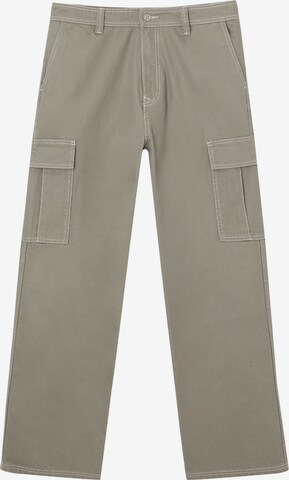 Pantalon cargo Pull&Bear en vert : devant