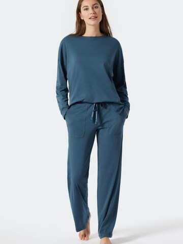 SCHIESSER Pajama in Blue: front