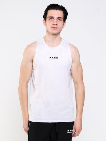 neverover - Camiseta funcional 'AeroKnit' en blanco: frente