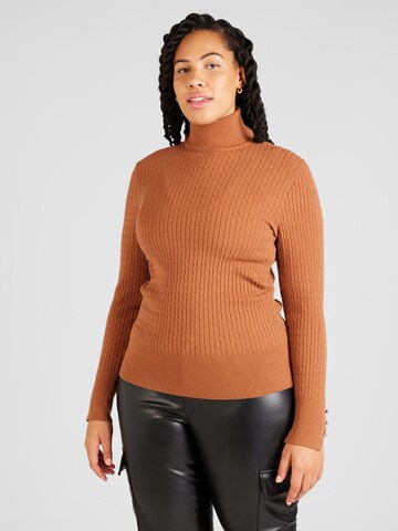 ONLY Carmakoma - Pullover 'LORELAI' em laranja: frente