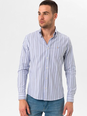 By Diess Collection Slim fit Πουκάμισο 'Rinaldo' σε μπλε: μπροστά