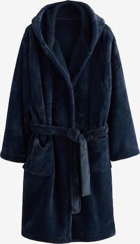 Next Pitkä kylpytakki värissä sininen: etupuoli