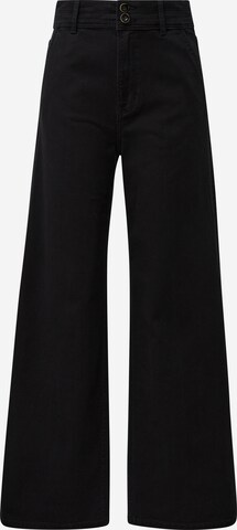 s.Oliver Wide leg Jeans 'Suri' in Zwart: voorkant