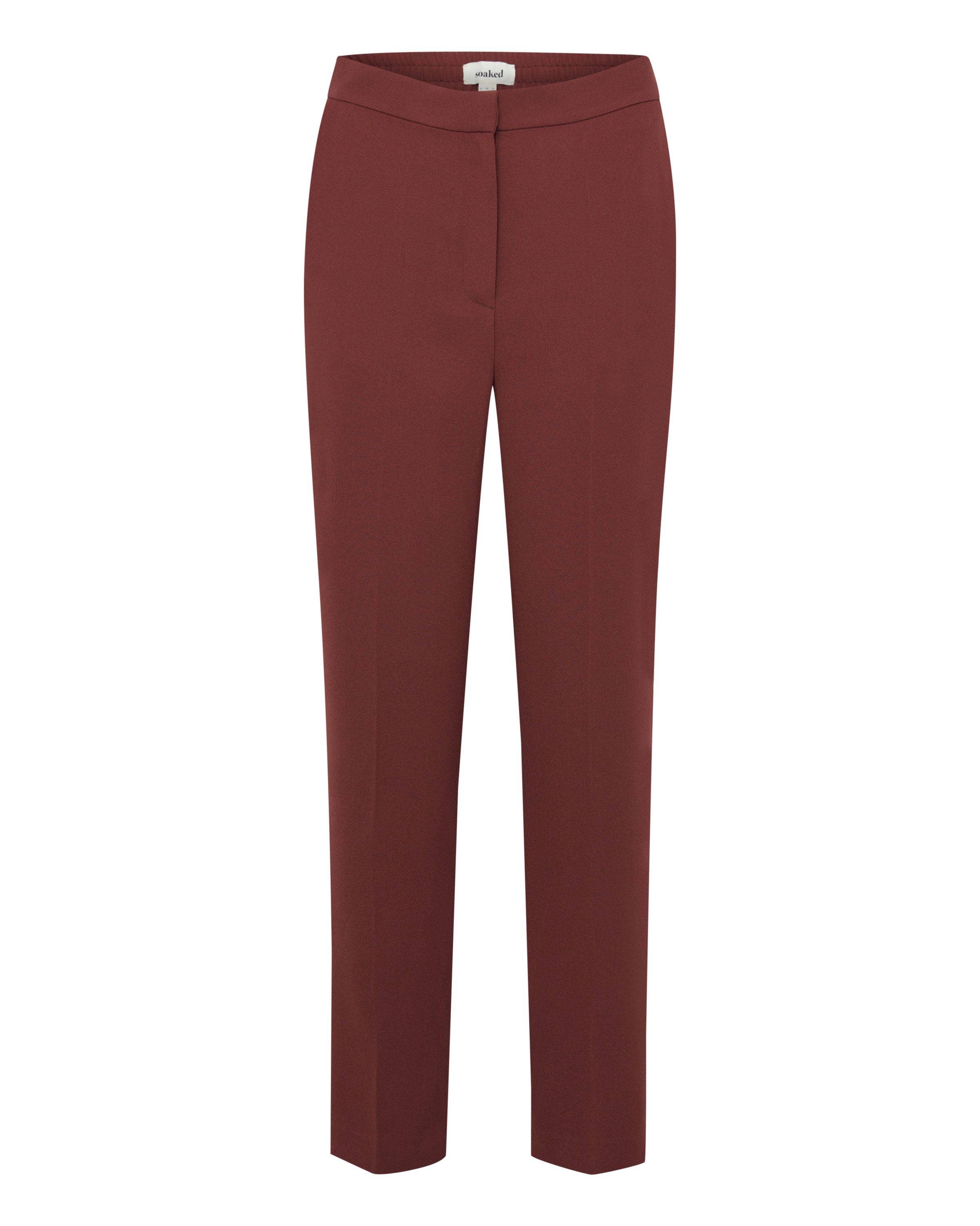 Pantalon 'Shirley' SOAKED IN LUXURY en marron : devant