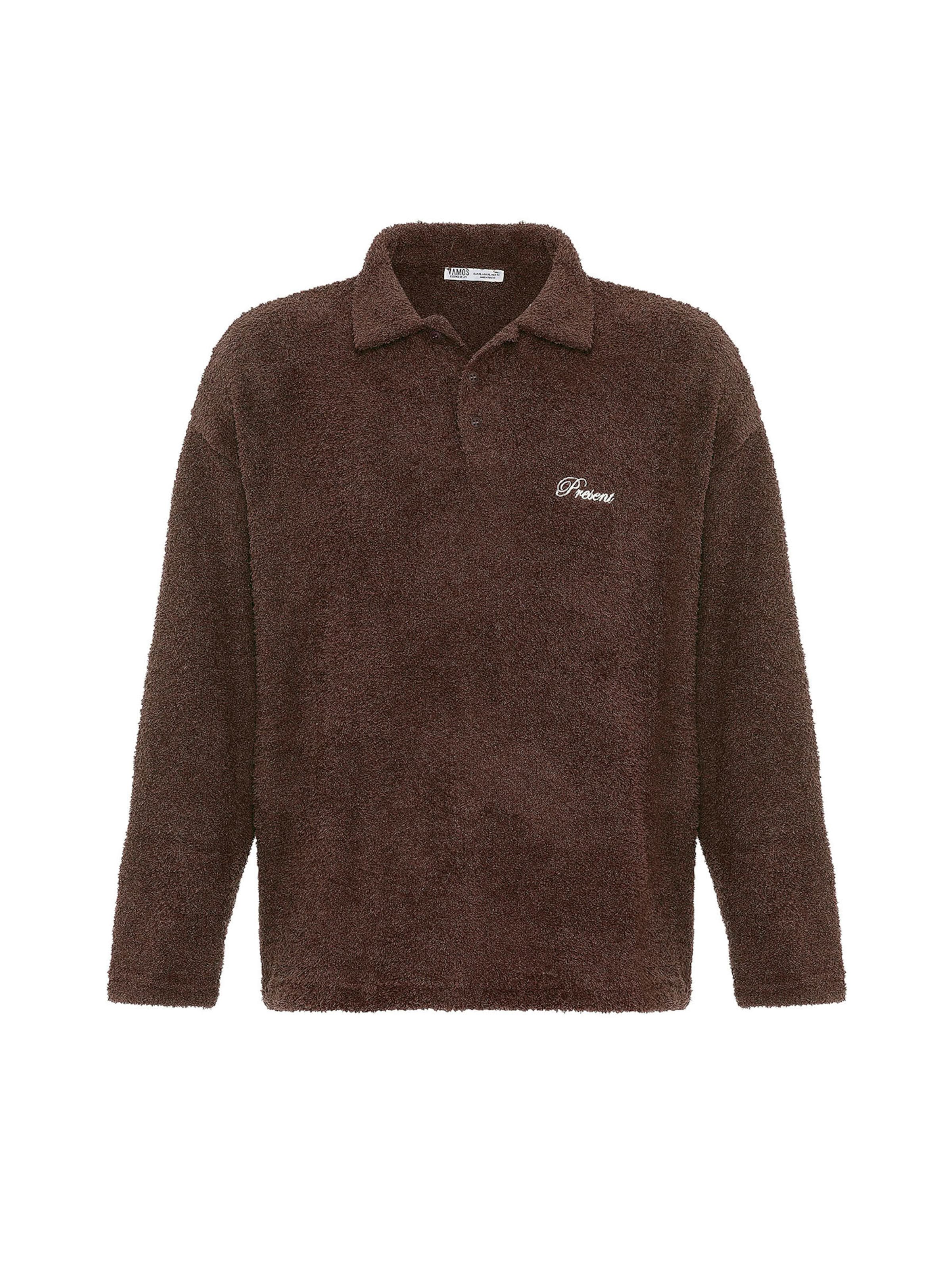 VAMOS CLO Sweatshirt in Brown: front