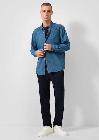 Coupe regular Chemise QS en bleu