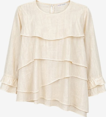 Camicia da donna di MixRay in beige: frontale