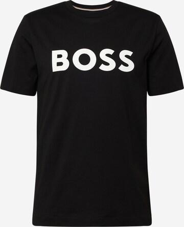 T-Shirt 'Tiburt' BOSS en noir : devant