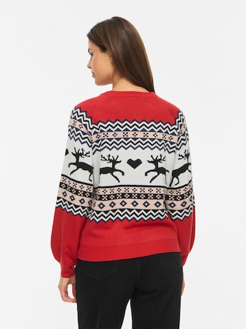 VILA - Jersey 'HOLIDAY' en rojo