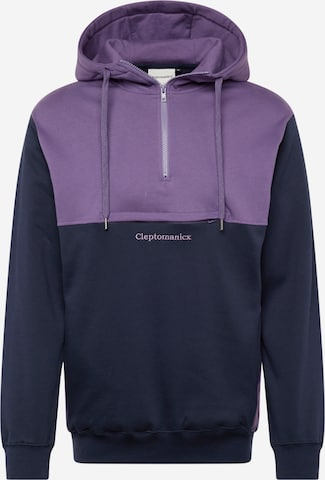 Cleptomanicx Sweatshirt in Blue: front