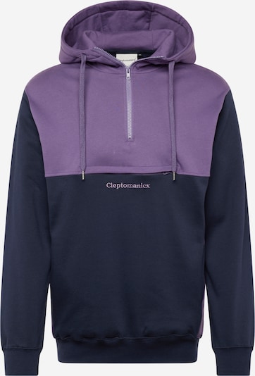 Cleptomanicx Sweat-shirt en bleu foncé / violet foncé, Vue avec produit