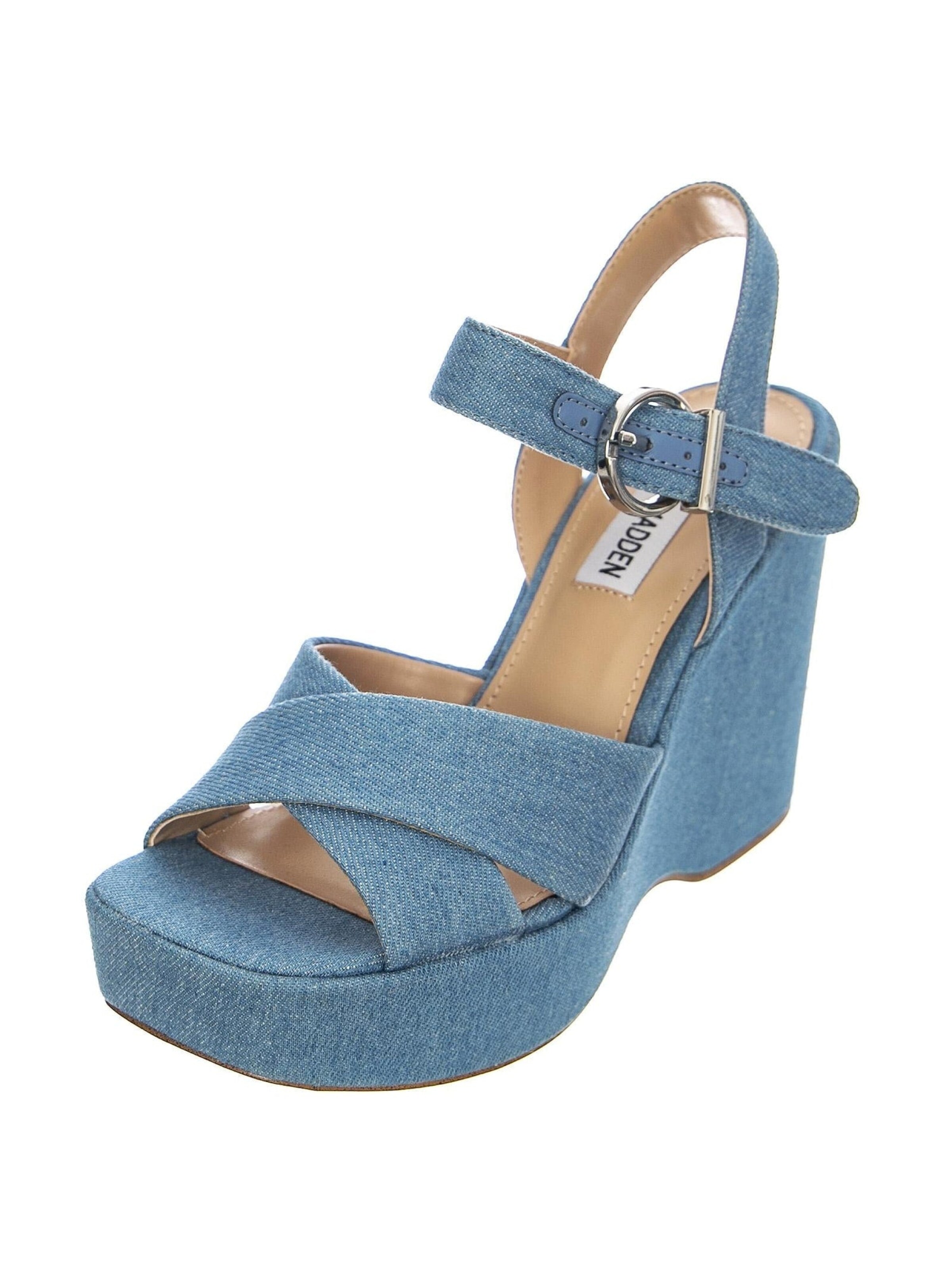 Sandalo con cinturino 'Zelina' di STEVE MADDEN in blu: frontale