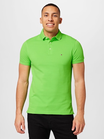 TOMMY HILFIGER - Camisa 'Core 1985' em verde: frente