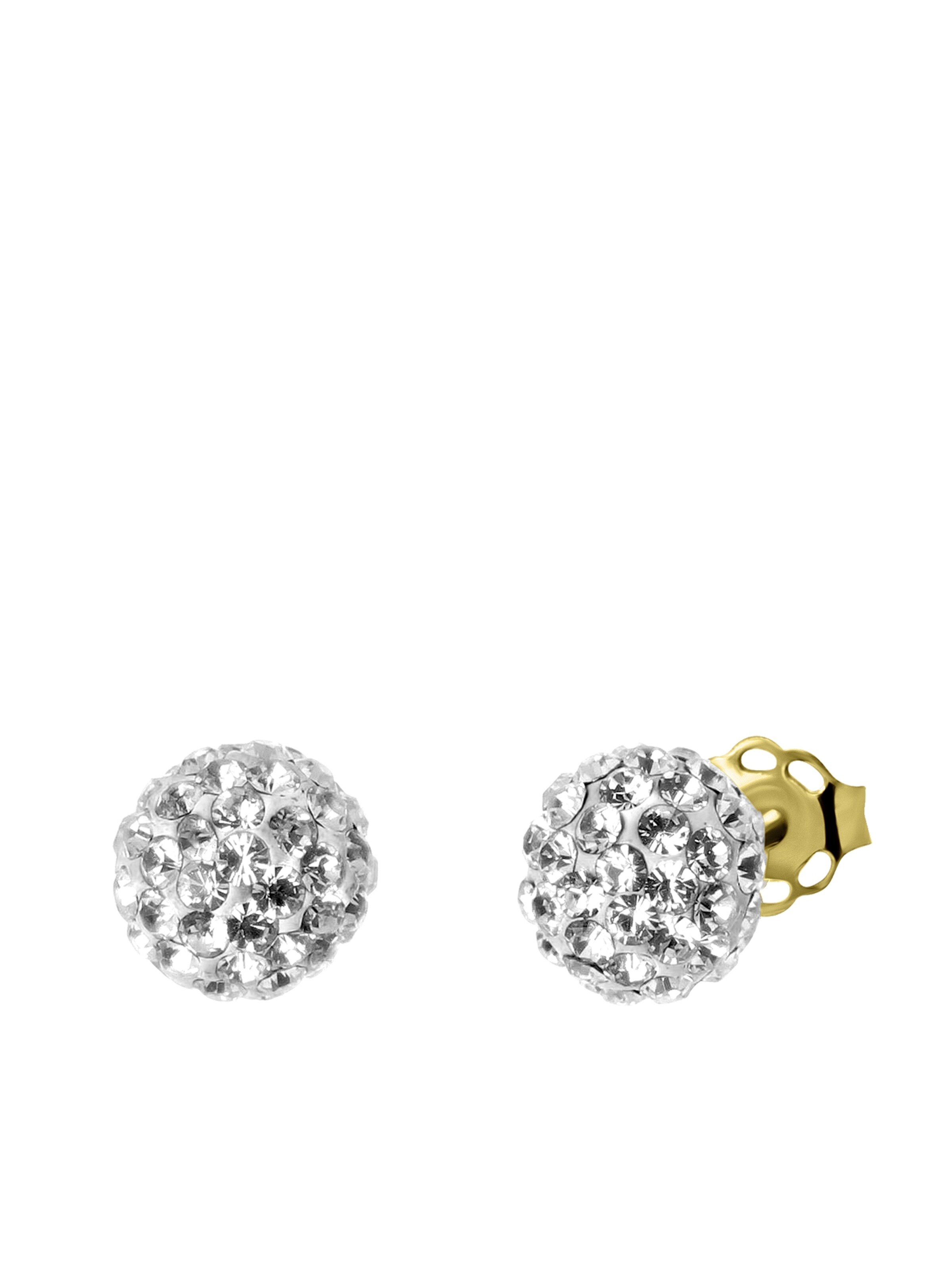 Lucardi Oorbellen 'Klassisch' in Goud: voorkant