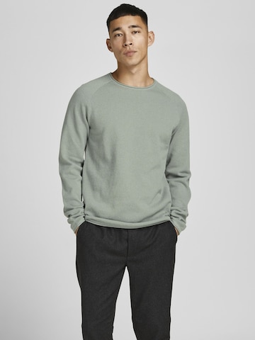 JACK & JONES Regular fit Sweater 'Hill' in Grey: front