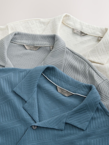 Next Regular fit Button Up Shirt in Blue