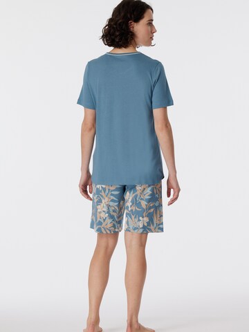 SCHIESSER Korte pyjama 'Comfort Nightwear ' in Blauw