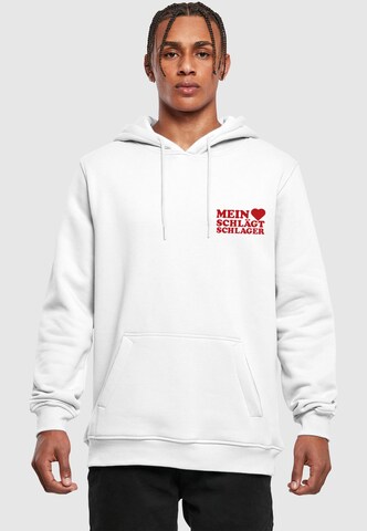 Merchcode Sweatshirt in Wit: voorkant