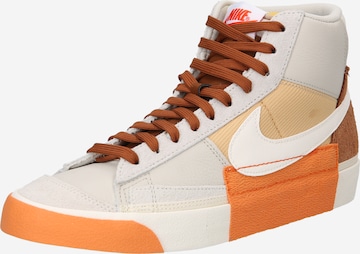 Sneaker alta 'Blazer' di Nike Sportswear in beige: frontale
