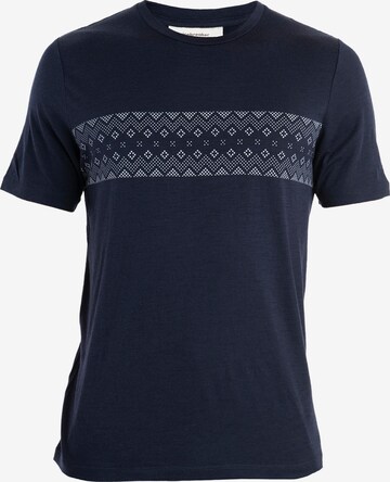 ICEBREAKER Shirt 'FirstSnowStr' in Blue: front