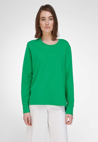 Peter Hahn Sweatshirt in Groen: voorkant