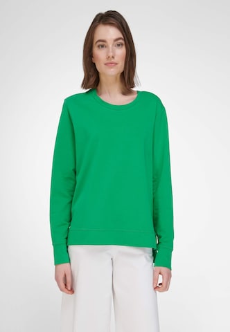 Peter Hahn Sweatshirt in Groen: voorkant