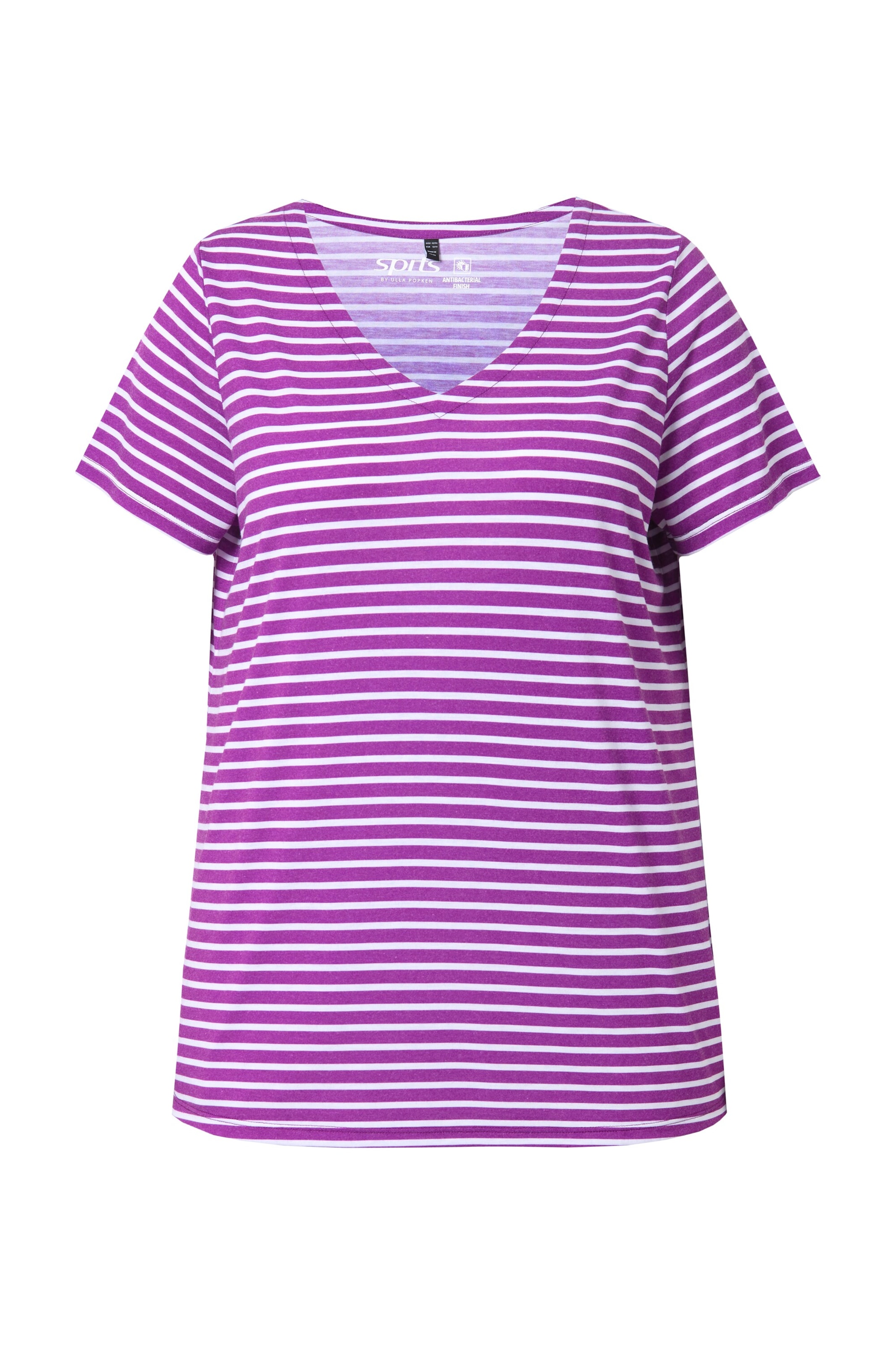 Ulla Popken versizeshirt in Lila: Vorderseite