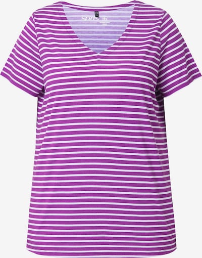 Ulla Popken versizeshirt in lila / weiß, Produktansicht