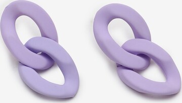 Boucles d'oreilles 'Catherine' SOHI en violet : devant