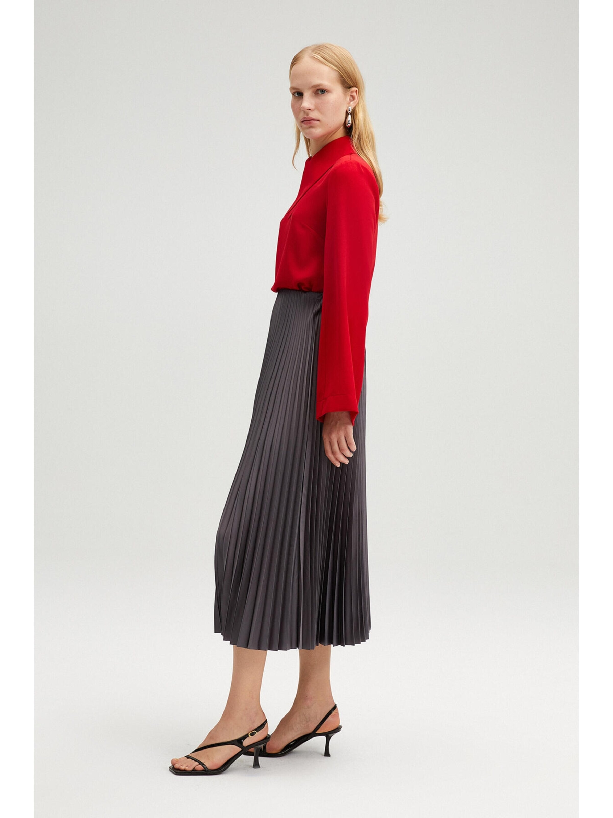 Touché Privé Rock 'Pleated Skirt'‌‌‌‌‌ in Grau