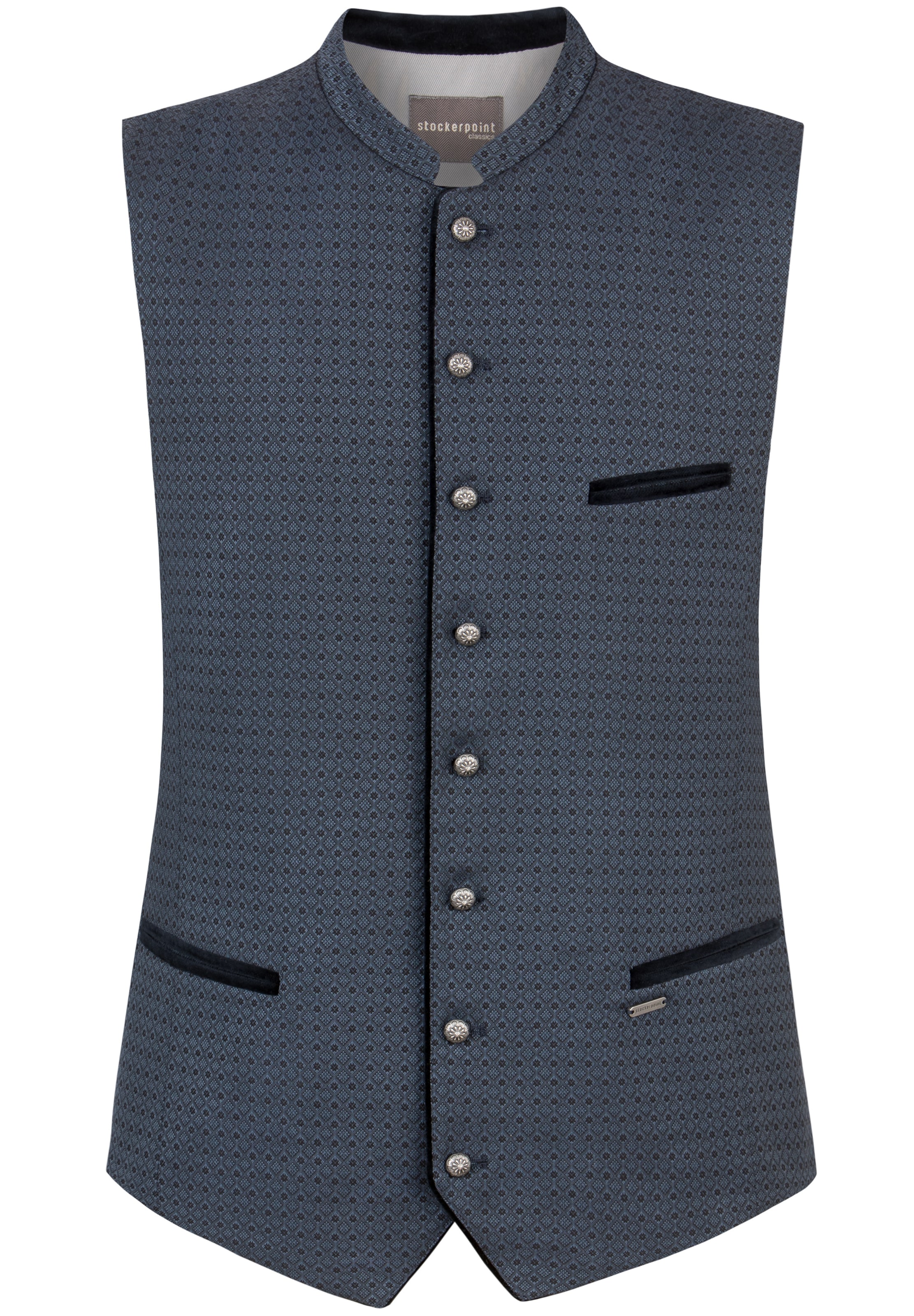 STOCKERPOINT Klederdracht gilet 'Felice' in Blauw: voorkant