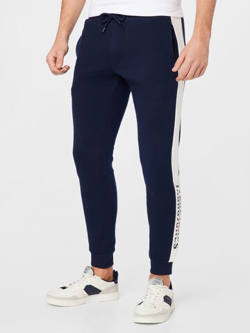 JACK & JONES Tapered Pants 'WILL' in Blue: front