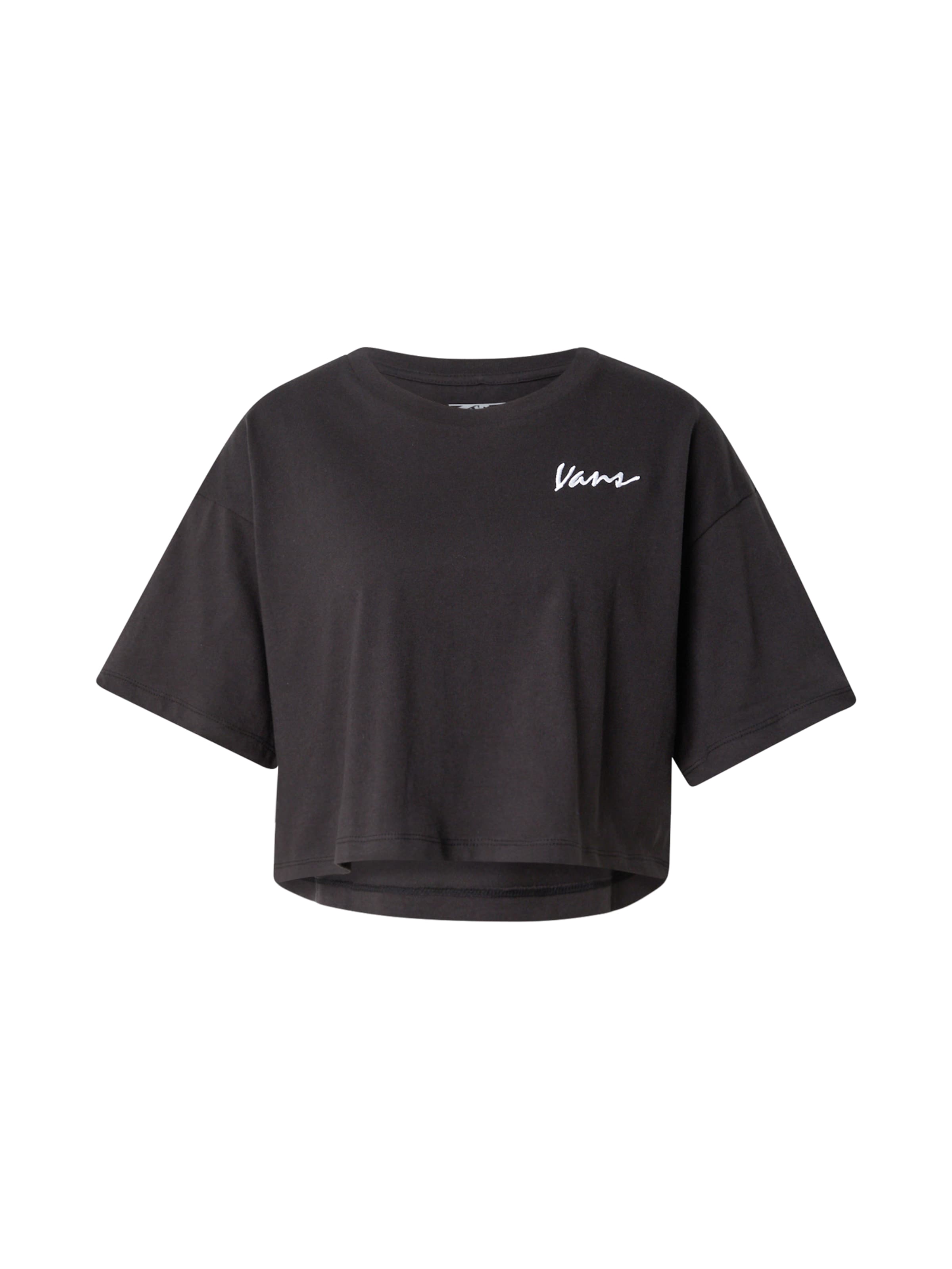 VANS Póló 'Classic Script' - fekete: elől