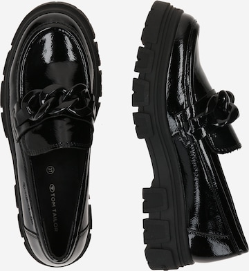 TOM TAILOR - Sapato Slip-on em preto