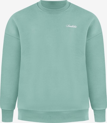 Sweat-shirt Smilodox en vert : devant