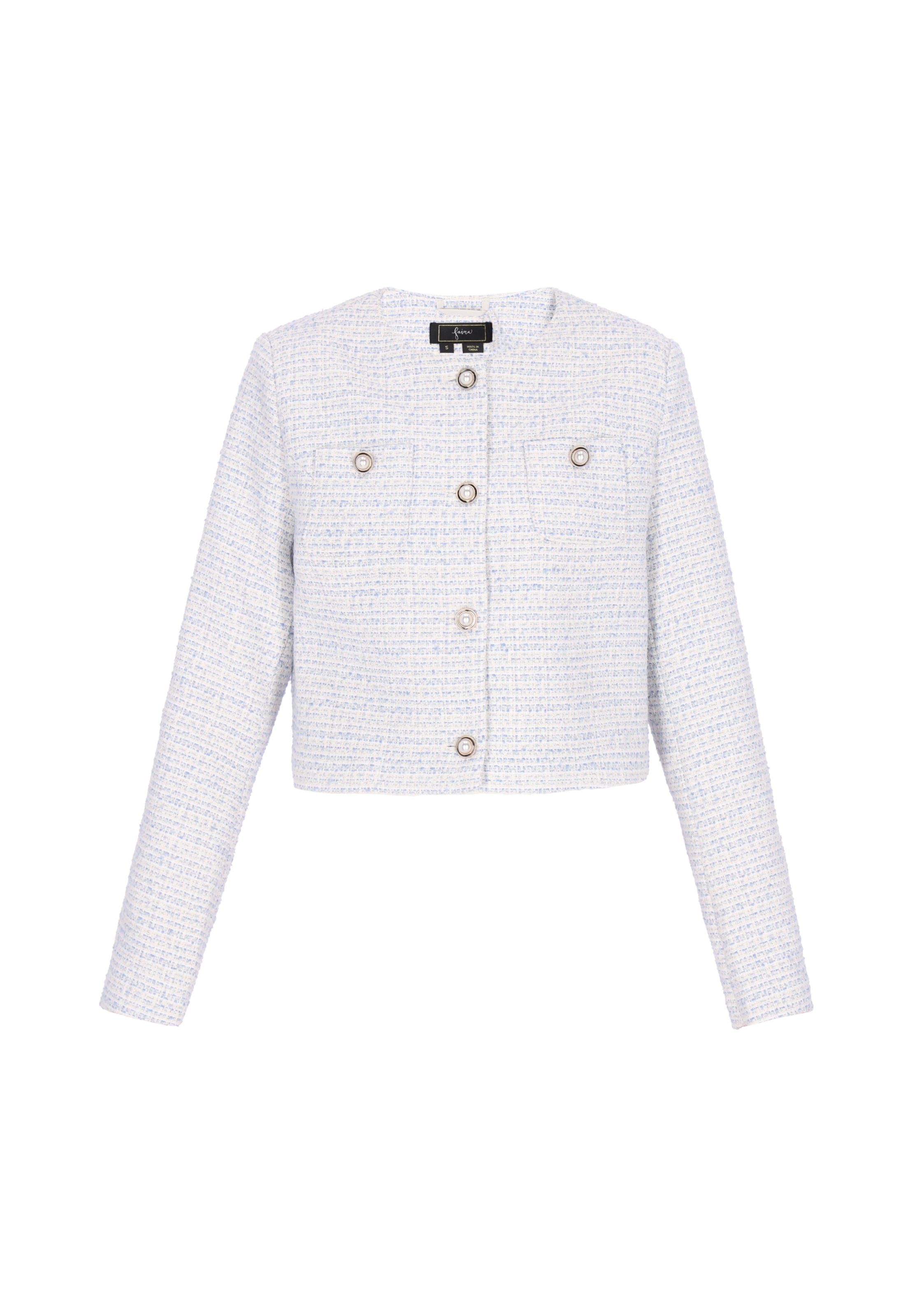 faina Blazer in Blue: front