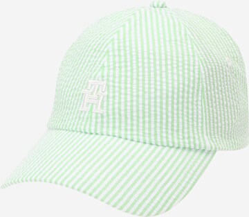 Cappello da baseball di TOMMY HILFIGER in verde: frontale