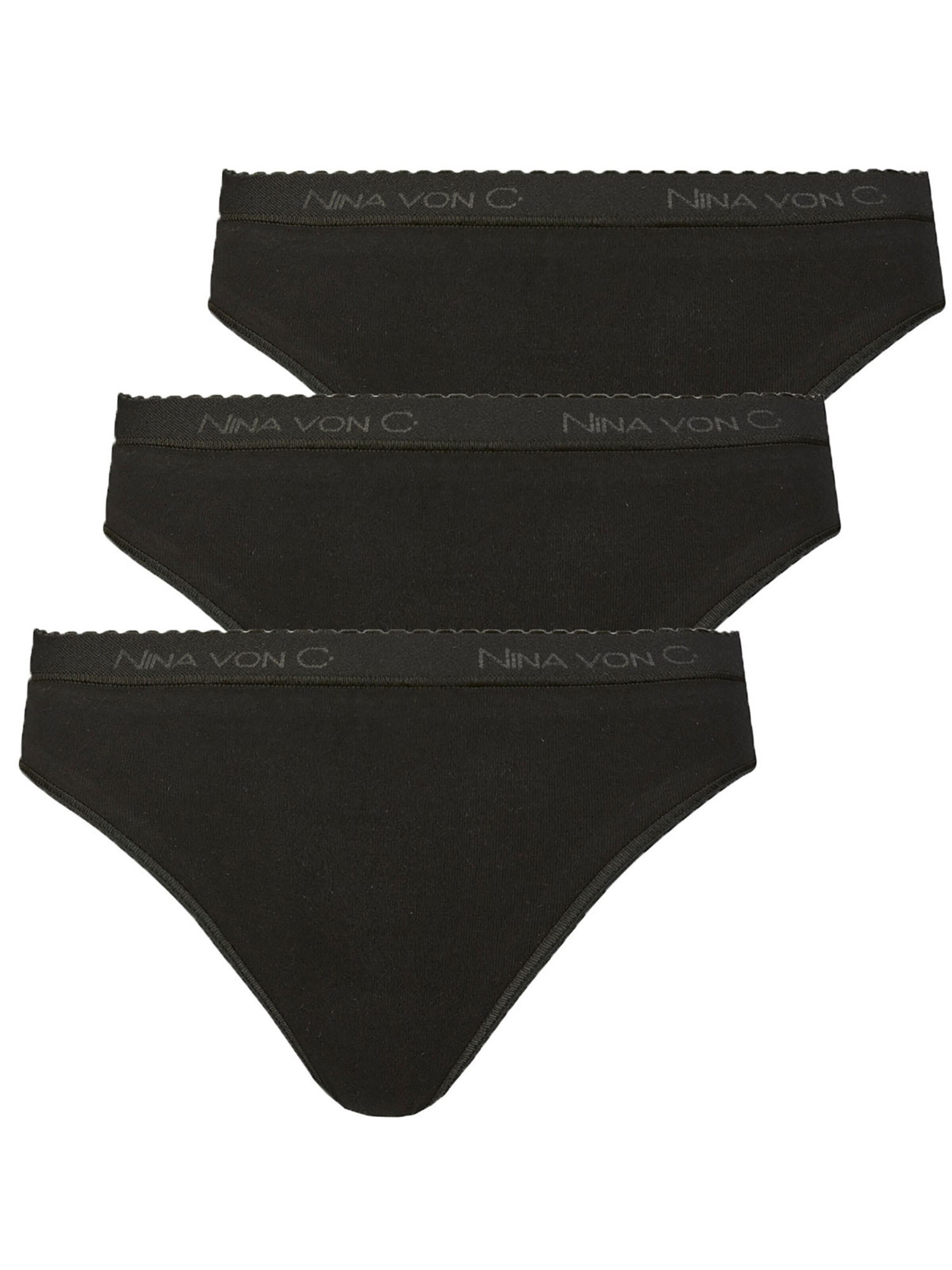 Nina von C. Panty 'Slipboutique'‌ in Schwarz: Vorderseite