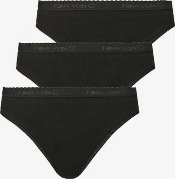 Nina von C. Panty 'Slipboutique' in Schwarz: Vorderseite