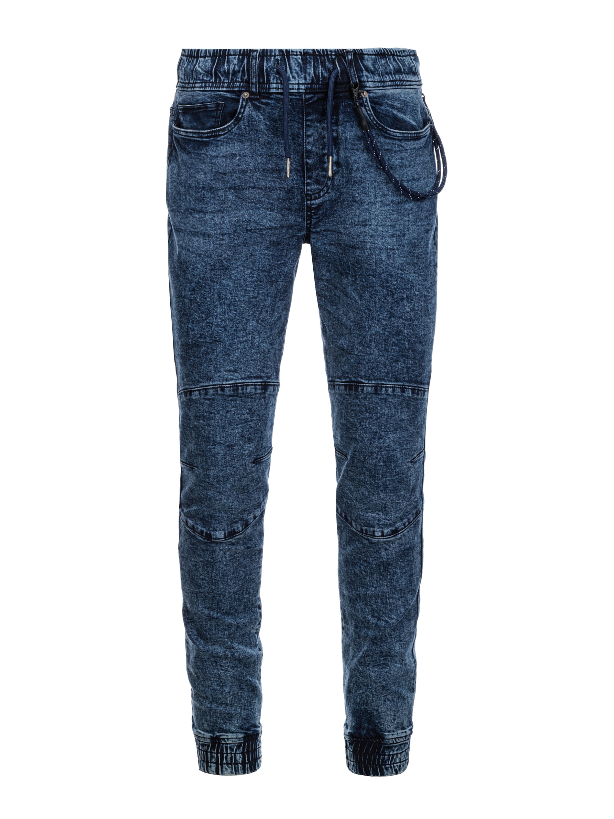 Ombre Tapered Jeans 'P1056' in Blauw: voorkant