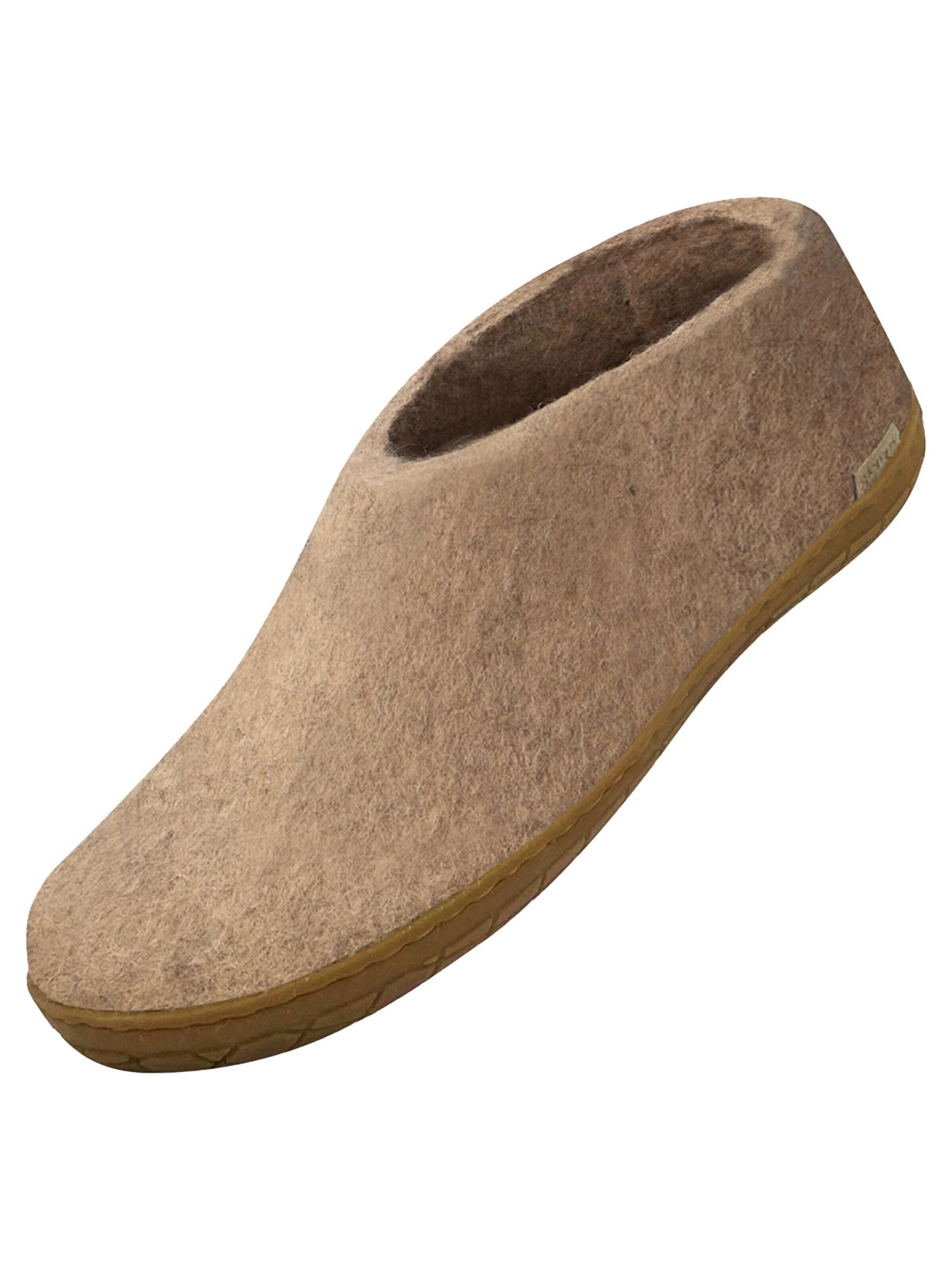 Glerups Slippers 'Kautschuksohle' in Beige
