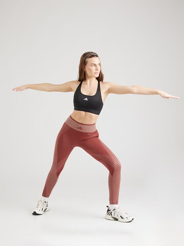 Skinny Pantalon de sport ADIDAS PERFORMANCE en violet