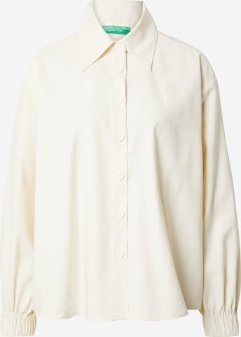 UNITED COLORS OF BENETTON Blouse in Beige: voorkant