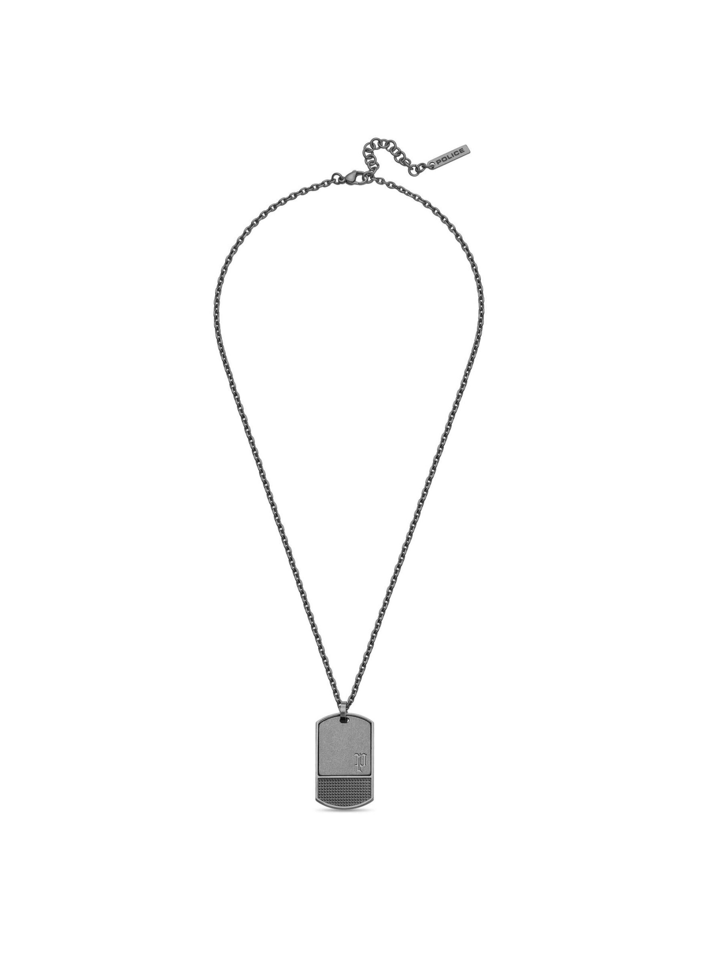 POLICE Necklace 'Identity' in Black: front