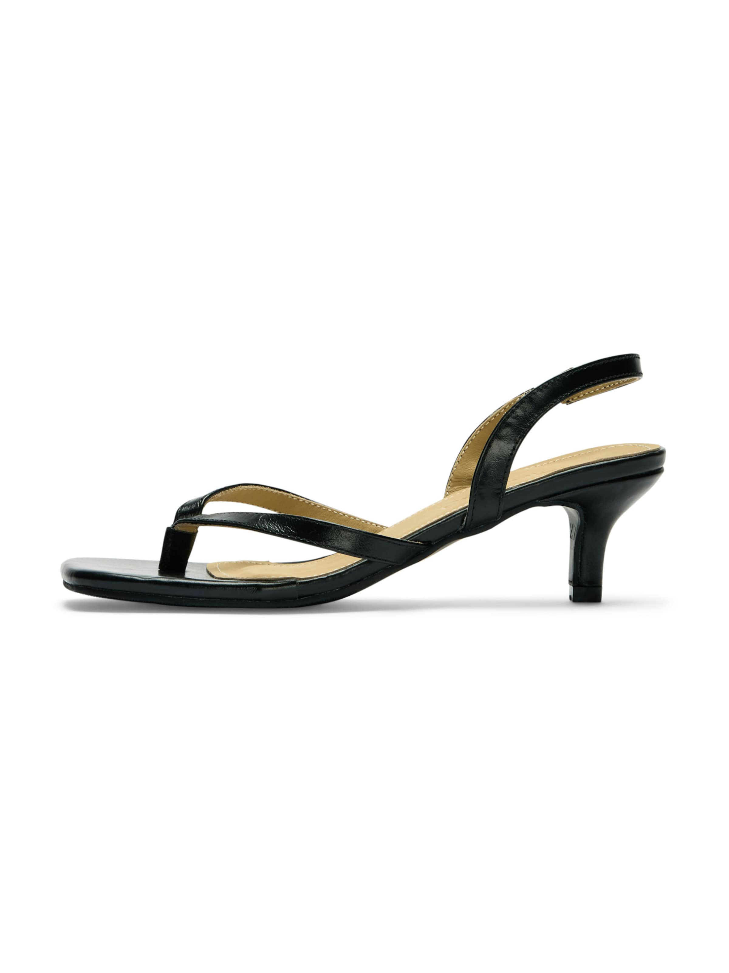SELECTED T-Bar Sandals 'SLFELLA' in Black: front