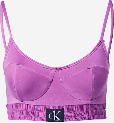 Sutien costum de baie Calvin Klein Swimwear pe fucsia, Vizualizare produs