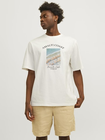 T-Shirt JACK & JONES en blanc : devant