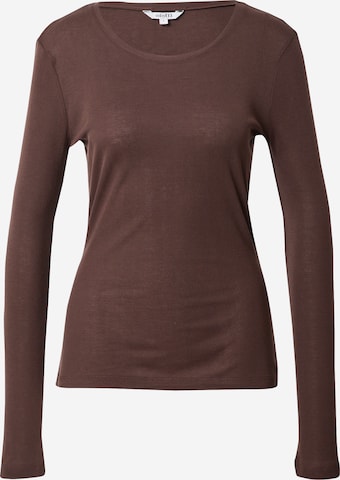 mbym Shirt 'Lilita' in Bruin: voorkant